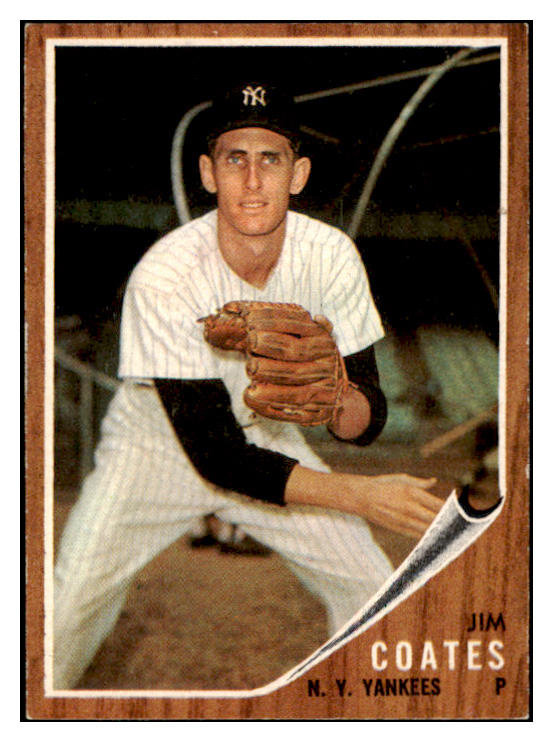 1962 Topps Baseball #553 Jim Coates Yankees EX-MT 504004