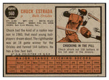 1962 Topps Baseball #560 Chuck Estrada Orioles EX-MT 504007