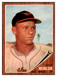 1962 Topps Baseball #577 Dave Nicholson Orioles EX-MT 504015