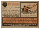 1962 Topps Baseball #577 Dave Nicholson Orioles EX-MT 504015