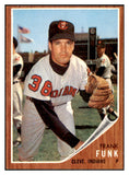 1962 Topps Baseball #587 Frank Funk Indians EX-MT 504019