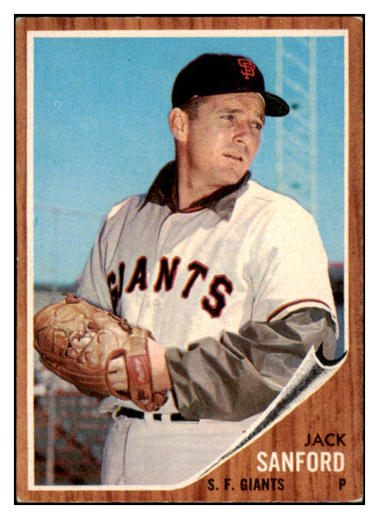 1962 Topps Baseball #538 Jack Sanford Giants EX-MT 504027