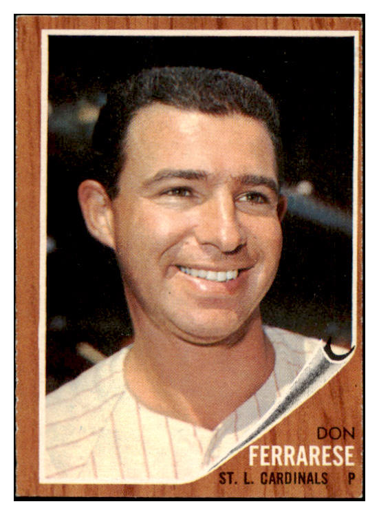 1962 Topps Baseball #547 Don Ferrarese Cardinals EX-MT 504030