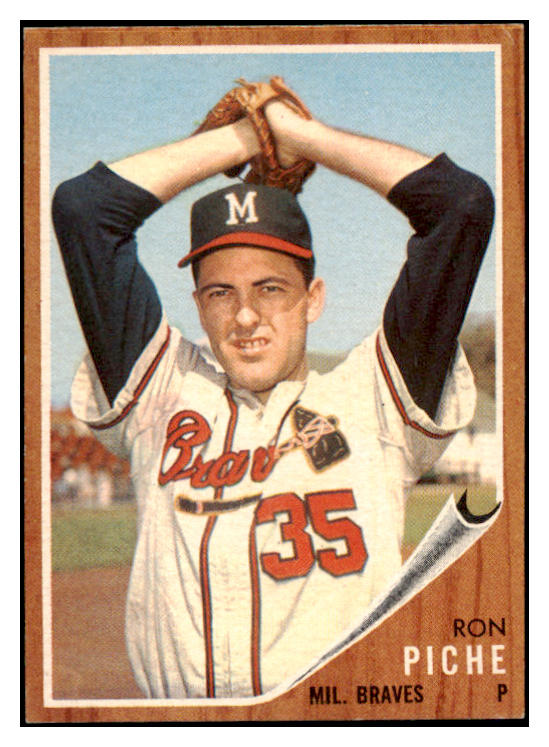1962 Topps Baseball #582 Ron Piche Braves VG 504037