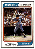 1974 Topps Baseball #400 Harmon Killebrew Twins NR-MT 504044