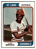 1974 Topps Baseball #060 Lou Brock Cardinals NR-MT 504066