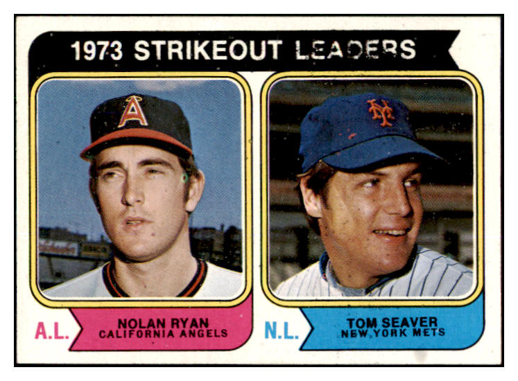 1974 Topps Baseball #207 Strike Out Leaders Nolan Ryan NR-MT 504084