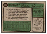 1974 Topps Baseball #283 Mike Schmidt Phillies EX 504096