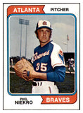 1974 Topps Baseball #029 Phil Niekro Braves NR-MT 504101