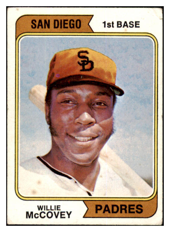 1974 Topps Baseball #250 Willie McCovey Padres EX 504105