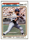 1974 Topps Baseball #473 World Series Game 2 Willie Mays NR-MT 504109