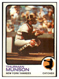 1973 Topps Baseball #142 Thurman Munson Yankees VG-EX 504126