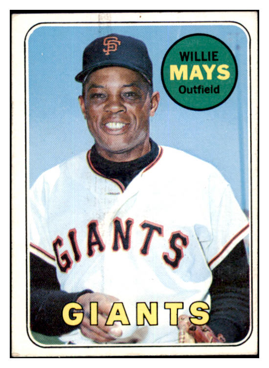 1969 Topps Baseball #190 Willie Mays Giants VG-EX 504138