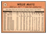 1969 Topps Baseball #190 Willie Mays Giants VG-EX 504138