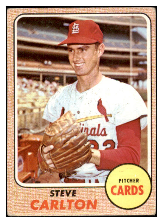 1968 Topps Baseball #408 Steve Carlton Cardinals VG-EX 504139