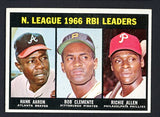 1967 Topps Baseball #242 N.L. RBI Leaders Aaron Clemente EX+/EX-MT 504141