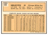 1963 Topps Baseball #525 Nellie Fox White Sox NR-MT 504196