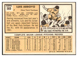 1963 Topps Baseball #569 Luis Arroyo Yankees NR-MT 504199