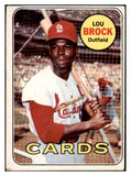 1969 Topps Baseball #085 Lou Brock Cardinals VG 504215