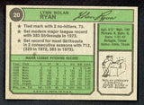 1974 Topps Baseball #020 Nolan Ryan Angels NR-MT 504236