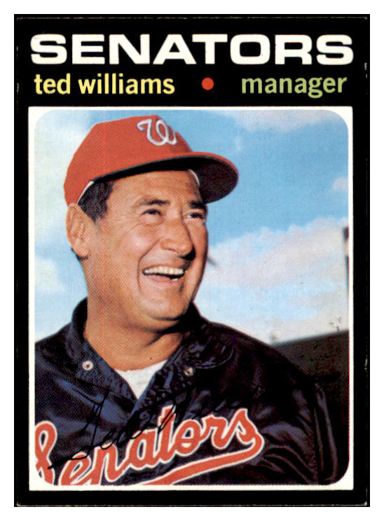 1971 Topps Baseball #380 Ted Williams Senators EX-MT 504266