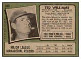 1971 Topps Baseball #380 Ted Williams Senators EX-MT 504266