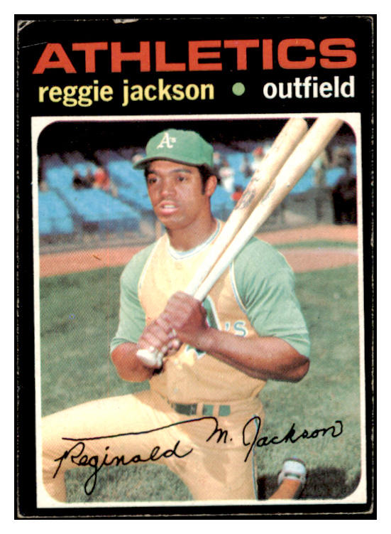 1971 Topps Baseball #020 Reggie Jackson A's VG-EX 504276