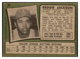 1971 Topps Baseball #020 Reggie Jackson A's VG-EX 504276