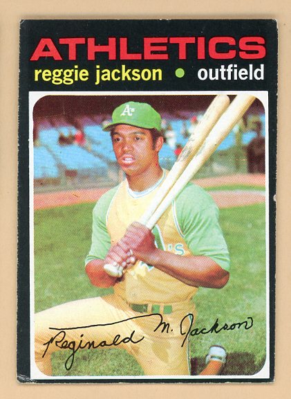 1971 Topps Baseball #020 Reggie Jackson A's VG-EX 504277