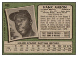 1971 Topps Baseball #400 Hank Aaron Braves VG-EX 504282