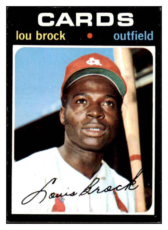 1971 Topps Baseball #625 Lou Brock Cardinals EX-MT 504286