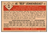 1953 Bowman Color Baseball #101 Red Schoendienst Cardinals EX-MT 504315