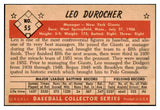 1953 Bowman Color Baseball #055 Leo Durocher Giants VG-EX 504316