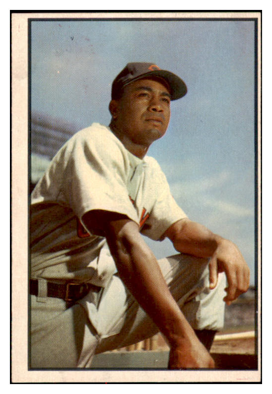 1953 Bowman Color Baseball #040 Larry Doby Indians VG-EX 504319