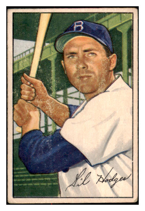 1952 Bowman Baseball #080 Gil Hodges Dodgers VG-EX 504325