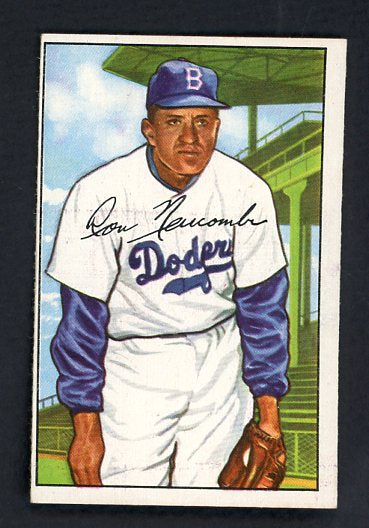 1952 Bowman Baseball #128 Don Newcombe Dodgers VG-EX 504329