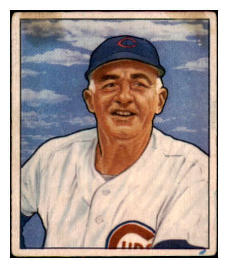 1950 Bowman Baseball #229 Frank Frisch Cubs VG No Copyright 504334