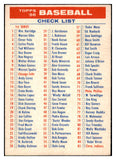 1956 Topps Baseball Checklist 1/3 EX+/EX-MT Marked 504340