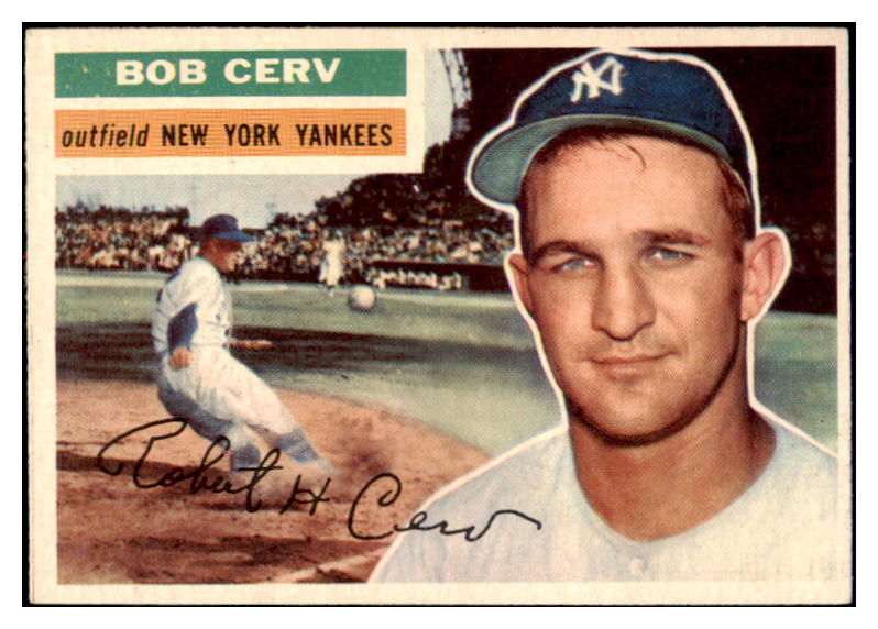 1956 Topps Baseball #288 Bob Cerv Yankees EX-MT/NR-MT 504389