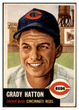 1953 Topps Baseball #045 Grady Hatton Reds EX+/EX-MT 504426