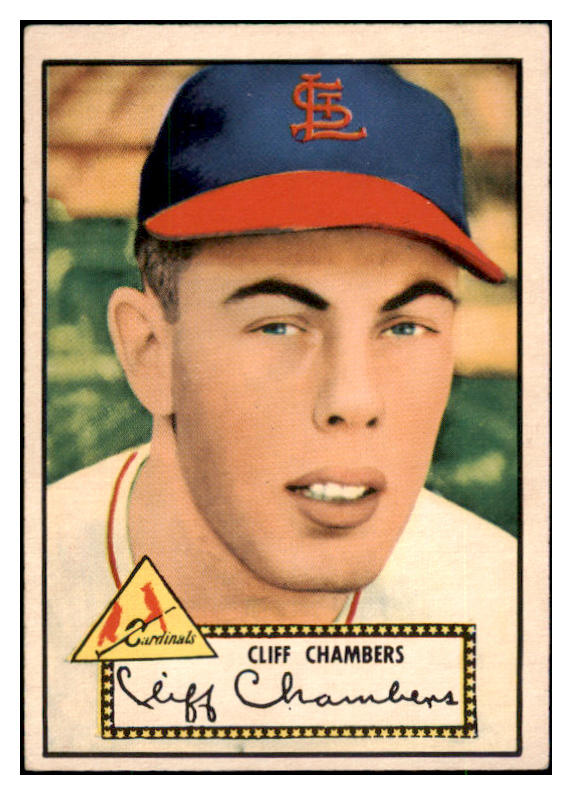 1952 Topps Baseball #068 Cliff Chambers Cardinals EX+/EX-MT Red 504439