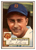 1952 Topps Baseball #104 Don Kolloway Tigers EX+/EX-MT 504441