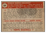 1952 Topps Baseball #104 Don Kolloway Tigers EX+/EX-MT 504441