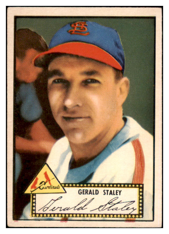1952 Topps Baseball #079 Gerry Staley Cardinals EX+/EX-MT Red 504442
