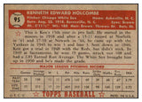 1952 Topps Baseball #095 Ken Holcombe White Sox EX 504446