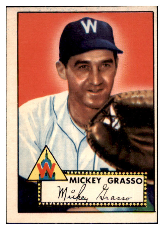 1952 Topps Baseball #090 Mickey Grasso Senators EX 504447