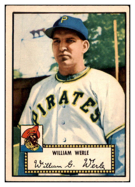 1952 Topps Baseball #073 Bill Werle Pirates EX Red 504450