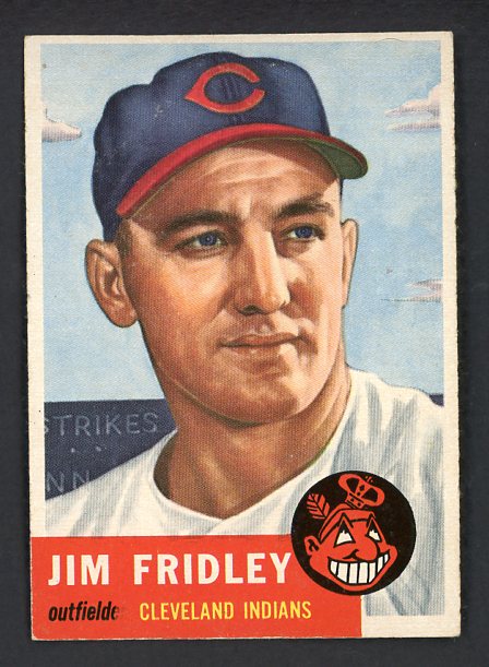 1953 Topps Baseball #187 Jim Fridley Indians EX-MT 504457