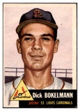 1953 Topps Baseball #204 Dick Bokelmann Cardinals EX-MT 504462