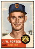 1953 Topps Baseball #211 J.W. Porter Tigers EX-MT 504466